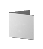 Einladungskarte Quadrat 105 x 105 mm 4-seiter 4/4 farbig + Sonderfarbe Silber