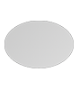 Plakat statisch haftend 4/0 farbig bedruckt oval (oval konturgeschnitten)