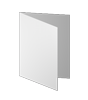 Taufkarte DIN A6 4-seiter 4/4 farbig + Sonderfarbe Silber