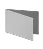 Taufkarte DIN A6 quer 4-seiter 4/4 farbig + Sonderfarbe Silber