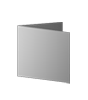 Taufkarte Quadrat 105 x 105 mm 4-seiter 4/4 farbig + Sonderfarbe Silber